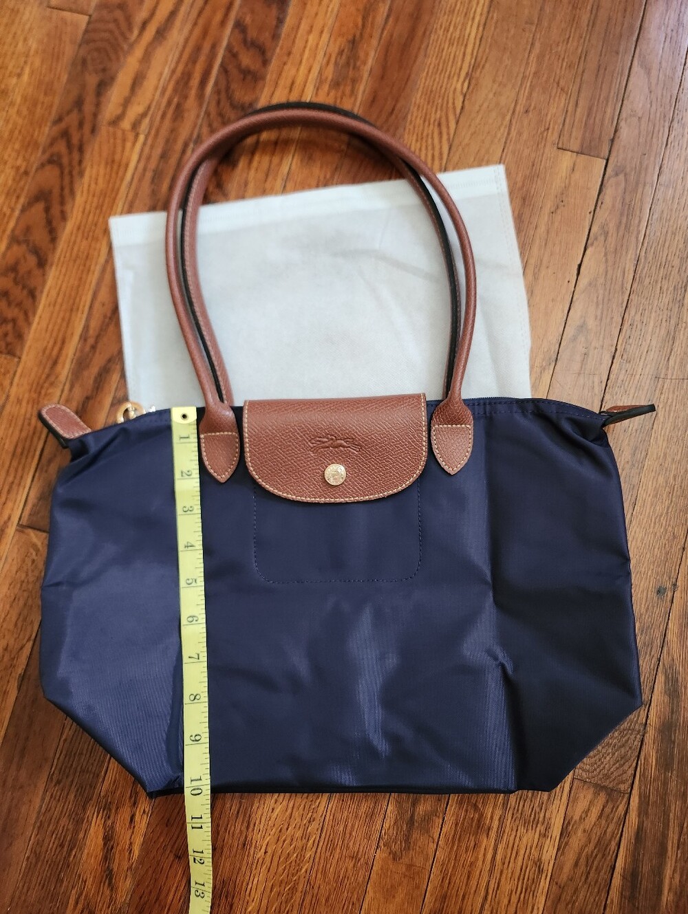Longchamp Navy Blue MEDIUM tote Bag NWT - Picture 6 of 10